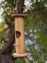 Bamboo Hanging Bird Feeder